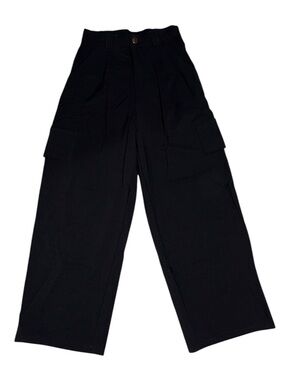 LOVE POEM by Block High Waisted Wide Leg Cargo Pants